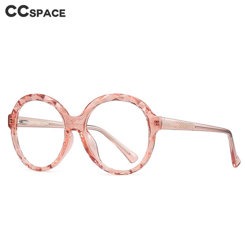 Lunettes en plastique titane pour femmes, monture ronde en cristal, coupe optique, à la , pour ordinateur, 47341