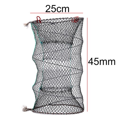 1pc Crab Crayfish Lobster Catcher Pot Trap Fish Net Fishing Collapsible Trap Cast Keep Net Eel Prawn Shrimp Live Bait: size 1