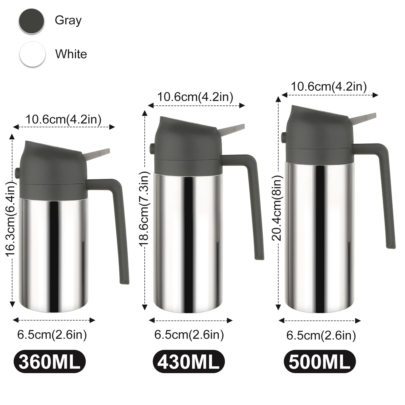 Kitchen Oil Spray Bottle 304 Stainless Steel Oil Spray Can Bbq Cooking Olive Oil Dispenser Large Quantity Vinegar Containers