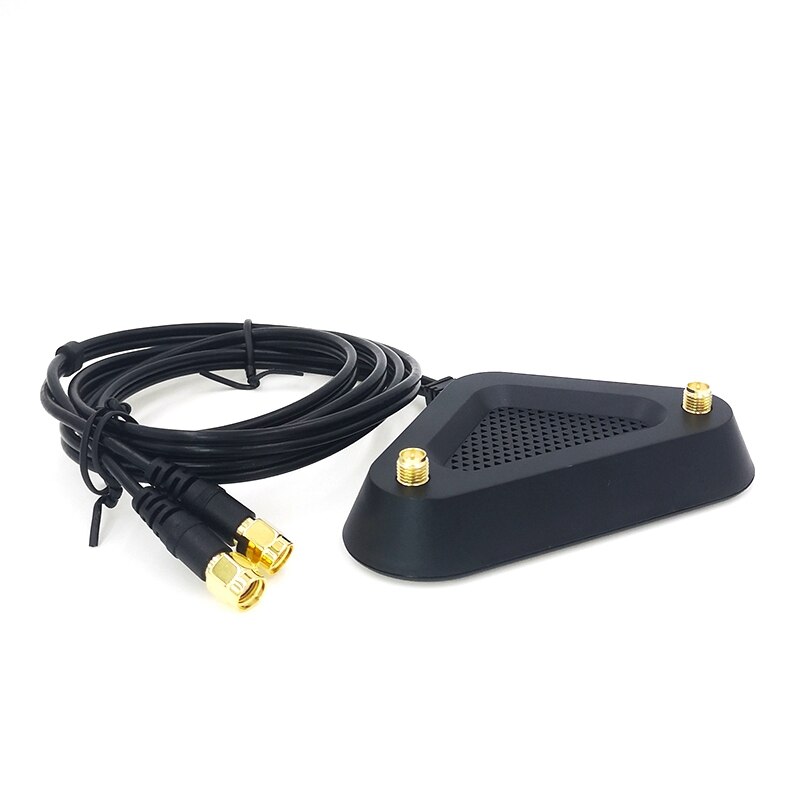 2.4G/5G Dual Frequency Extension Cable Antenna Wifi Router Wireless Network Card Connector Adapter netic Suction Base: Default Title