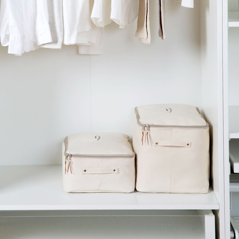 Canvas Kleding Opbergtas Stof Kleding Opbergdoos Quilt Opbergtas Sorteren Tas Wx10081552