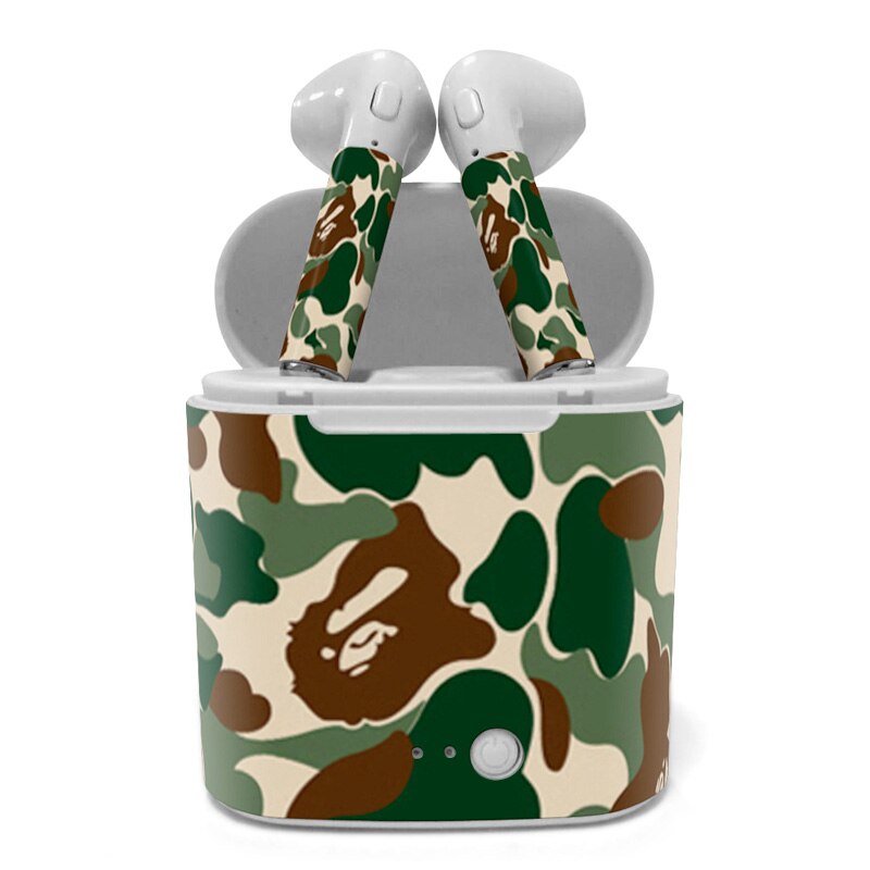 Double Wireless Skin Sticker Headset Pair Cover Full Body Earphone For HBQ I7s TWS: 197