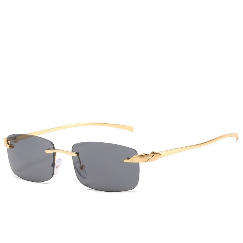 YAMEIZE Vintage rechthoekige zonnebril voor heren en dames, retro