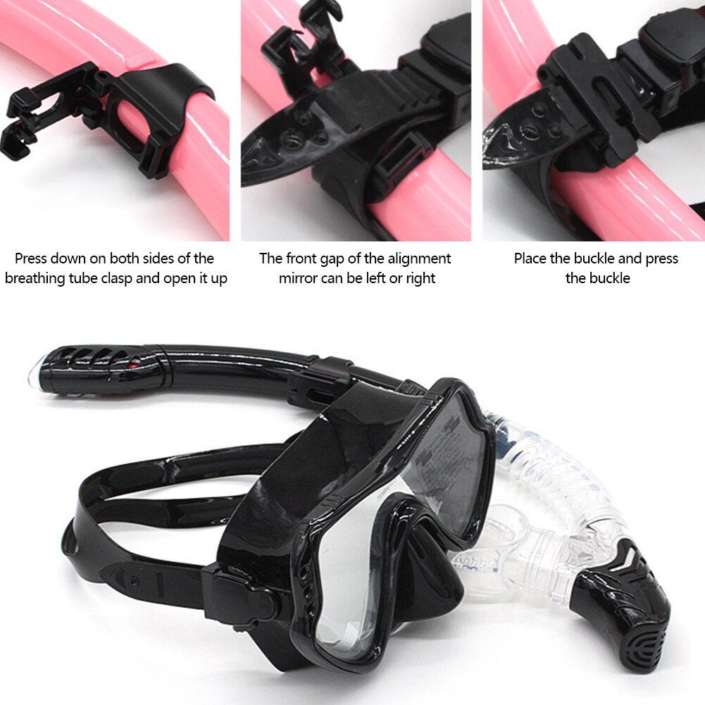 Professionelle Tauchen Masken Schnorcheln Set Erwachsene Silikon Rock Anti-Fog Goggles Gläser Schwimmen Angeln Pool Ausrüstung