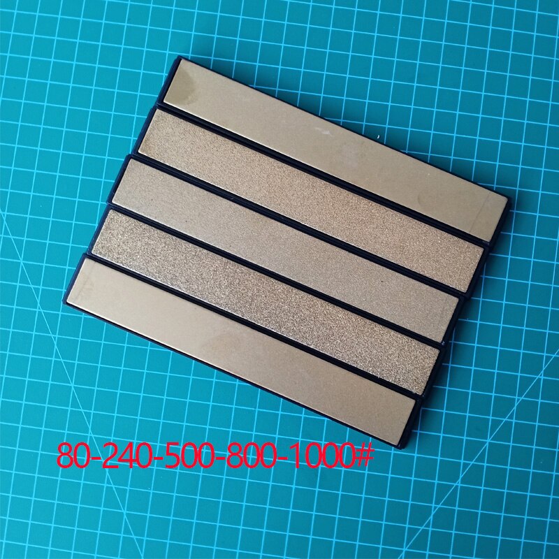 Titangul diamantbryne for ruixin pro  rx008 knivsliper slipestein diamantbar oljestein 80-1000#: 80 240 500 800 1000