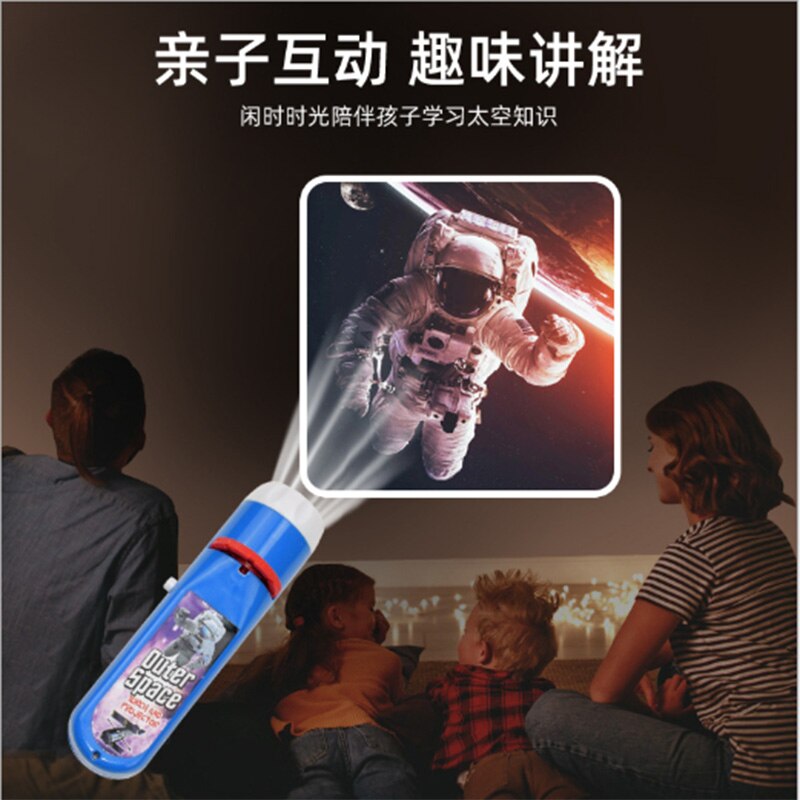 Children's Toy Storybook Torch Projector Kaleidoscope Sky Handrail Galaxy Night Light Up Cartoon Baby Toys Kids Educational Toys