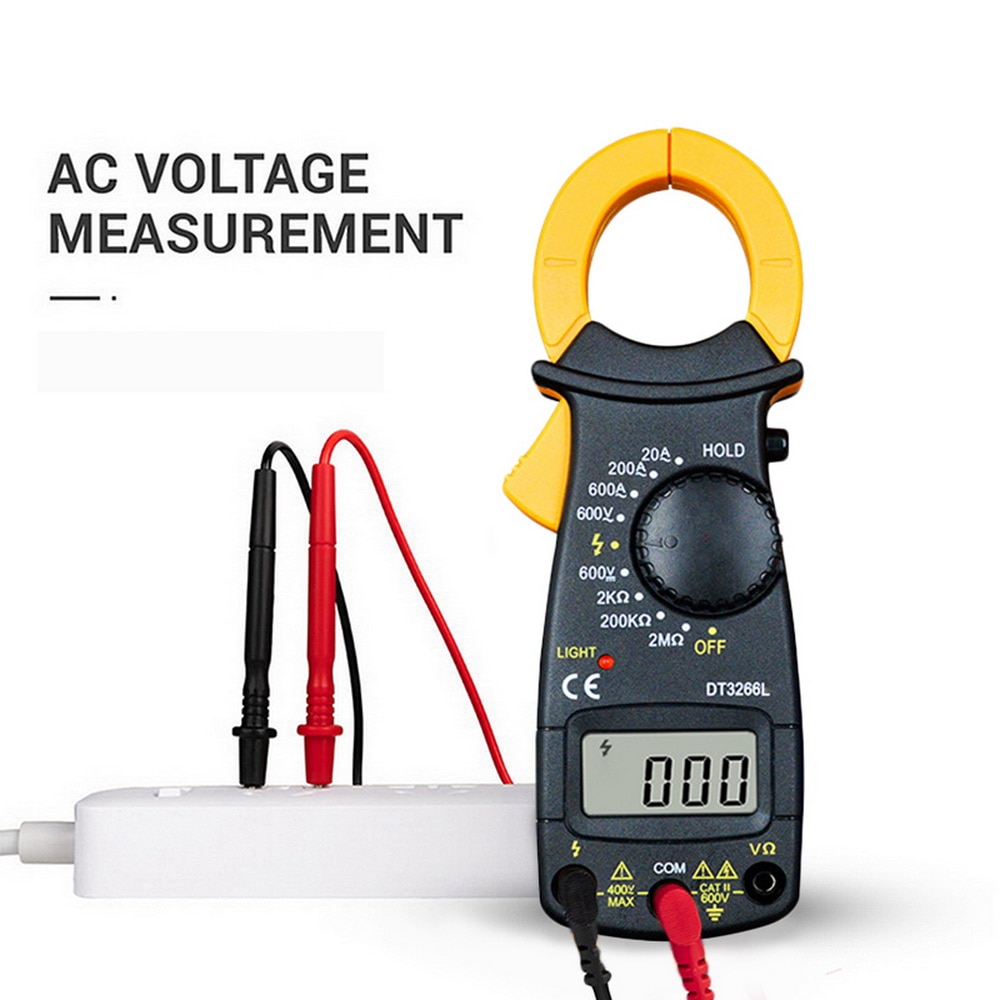 Digital Amper Clamp Meter Multimeter Current Clamp Pincers Voltmeter Ammeter Ohm Current Voltage Tester Electrical Tester