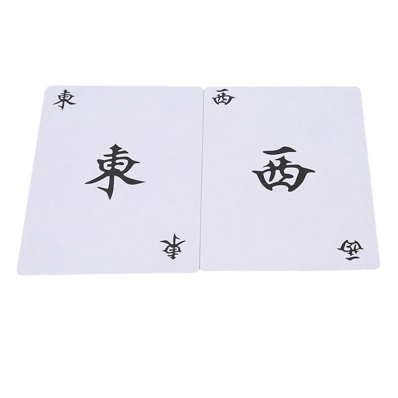 Sjove selskabsspil 1 æske  of 144 papir mahjong mah jong kinesiske spillekort sæt til selskabsspil