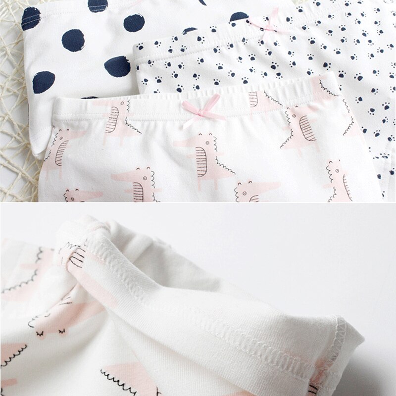 3pcs/lot Kids Underwear Panties Cotton Girls Baby Pants Cute Girls Underwear Mixed Color Baby Girl Clothes
