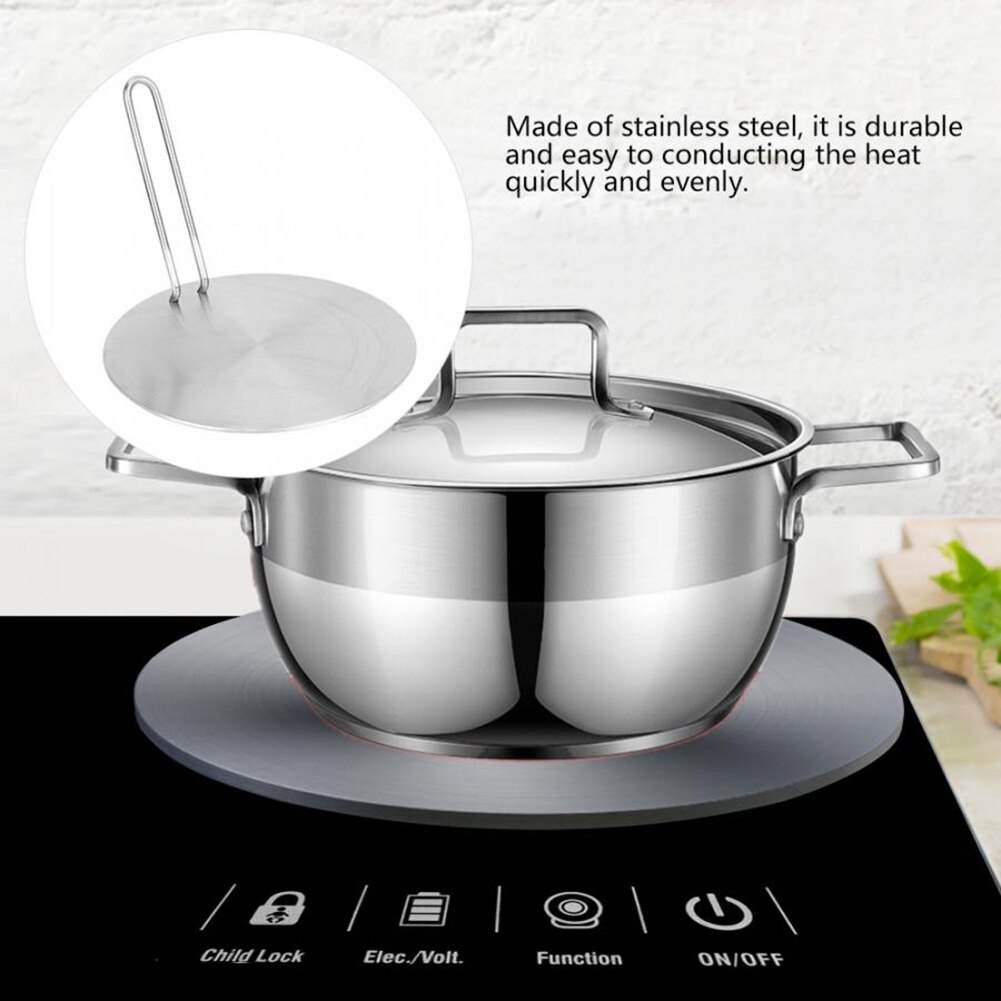 Induction Cooker Stainless Steel Heat Diffuser Induction Plate Adapter Converter Gas Electric Cooker Plate Solar Cooker Kitchen