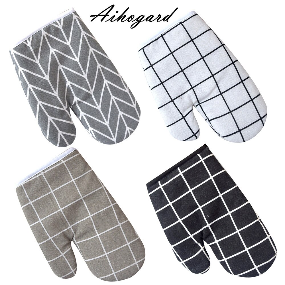 1 PC Oven Glove Heatproof Magnetron Mitten Isolatie Pad Keuken Bakken Koken Verdikte Handschoen Insulated antislip