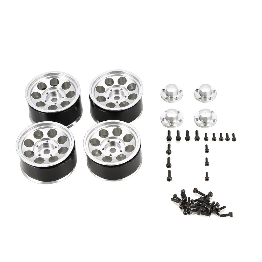 AUSTARHOBBY AX516 4Stck 1,55 Zoll RC Auto Aluminium Legierung Felge für axial SCX10 90046 D90 TF2 1/10 RC Raupe