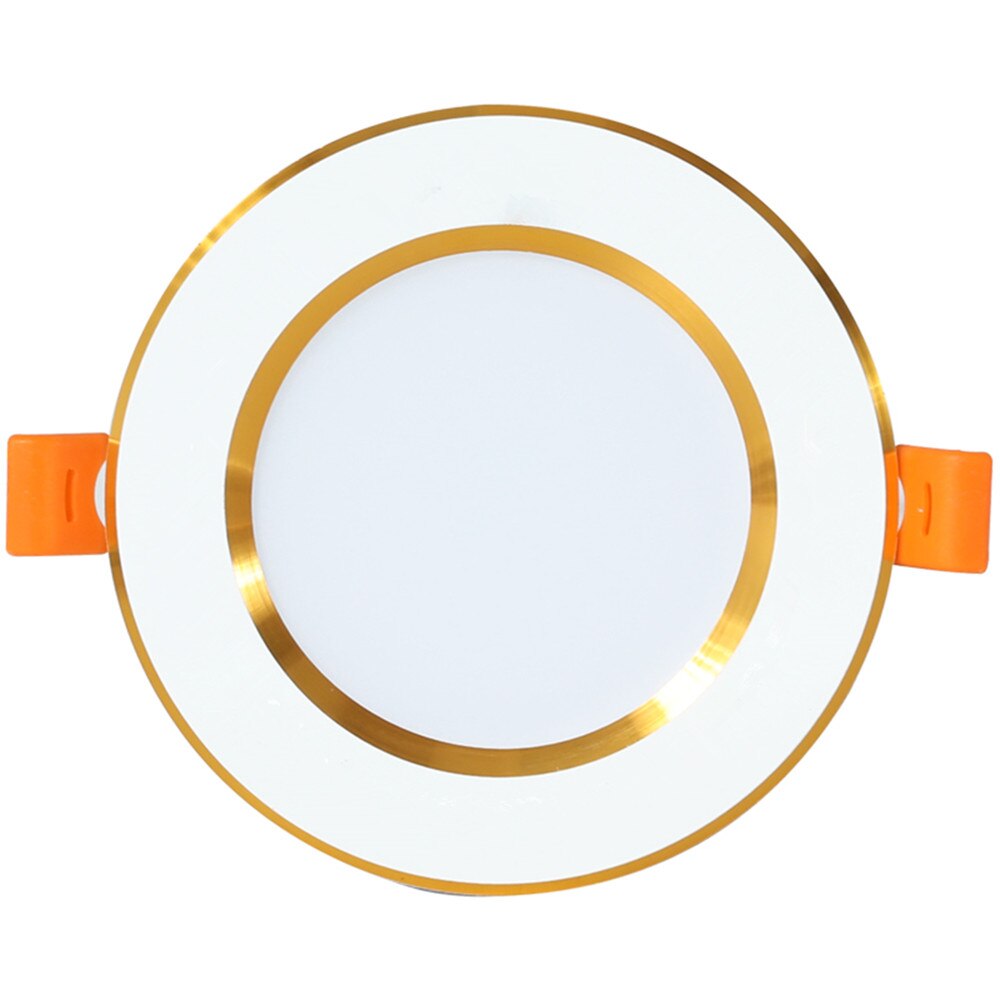 Lámpara de techo empotrada LED de 3W, 5W, 7W, 9W, 12W, lámpara empotrada redonda de 220V, 230V, 240V, bombilla Led para dormitorio, cocina, iluminación Spot LED de interior: Golden-White Body / 3W White