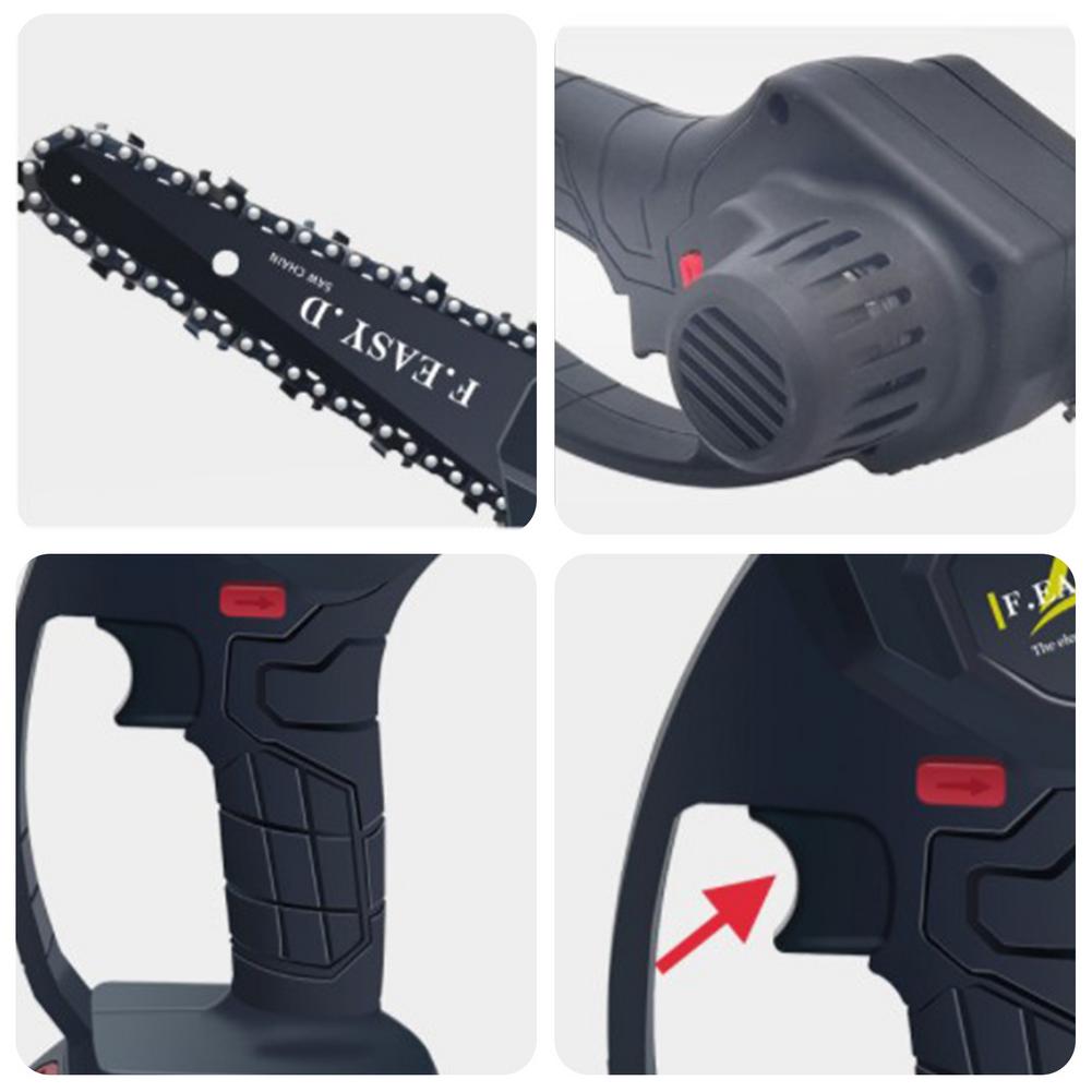800W Mini Chainsaw Rechargeable Hand Saw High-power Electric Saw Tree Cutter Garden Tools Power Tools