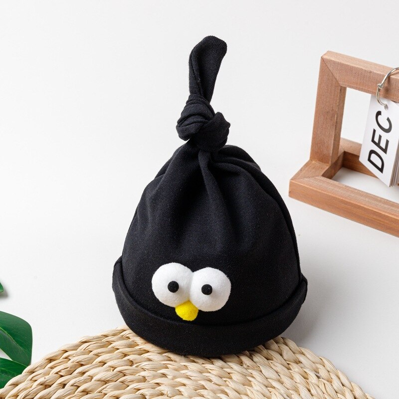 Bonnet tricoté à gros yeux pour garçon et fille, Bonnet de dessin animé mignon au Crochet pour bébé et enfant, printemps été