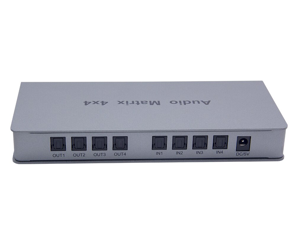 Audio Matrix Optical Digital Audio 4x4 Matrix 4 in 4 out Switch Converter Splitter Box fr TV STB DVD Player PC Amplifier Meeting