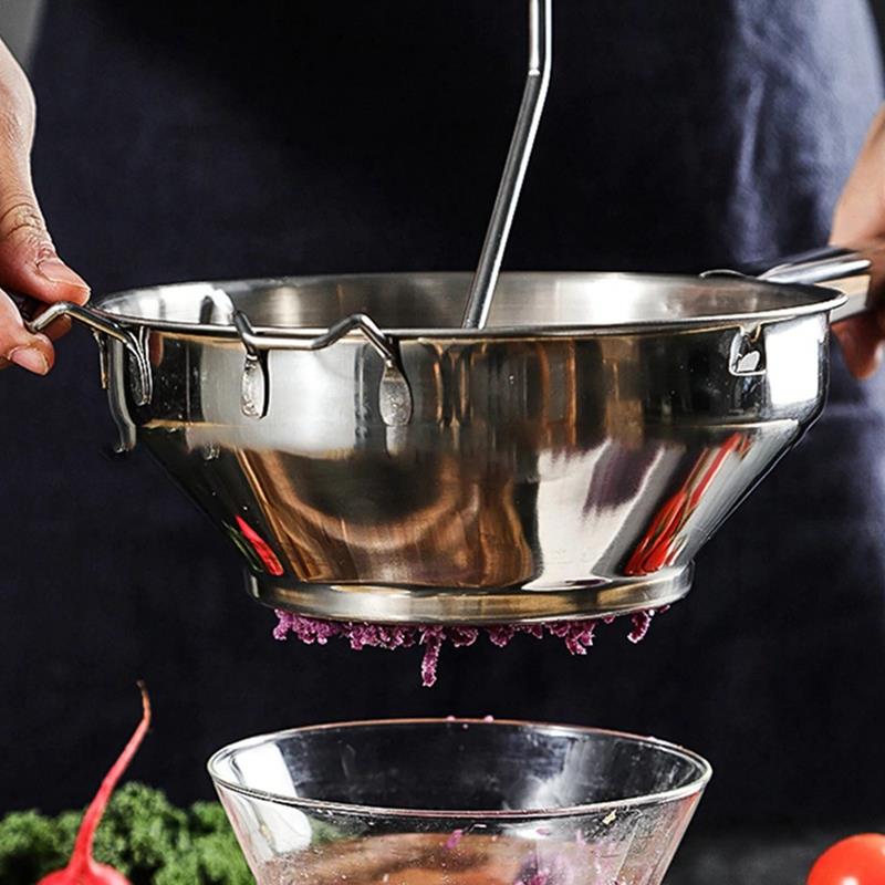 Machacadores de patatas, herramientas de cocina de acero inoxidable a presión, prensa de fruta y verdura, prensador de ajo, 1 ud.