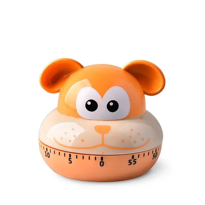 Temporizador de animales Reloj de cuenta regresiva de cocina digital Lindo reloj despertador de frutas de animales Herramienta de gestión del tiempo para niños y adultos: Blanco
