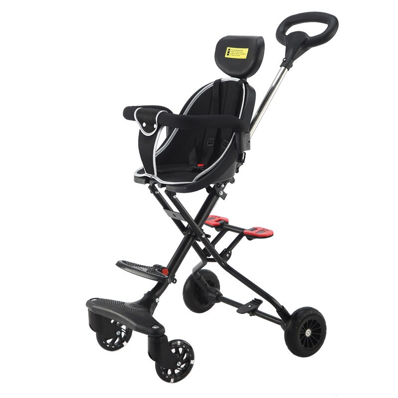 Poussette haute pour bébé, pliable, légère, à quatre roues, voiture de voyage