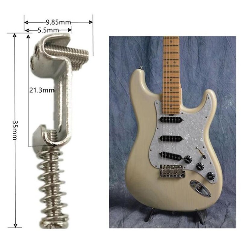 6 Roller Bridge Pull String Code Elektrische Gitaar Zadel Voor Stratocaster Telecaster Elektrische Gitaar Accessoires