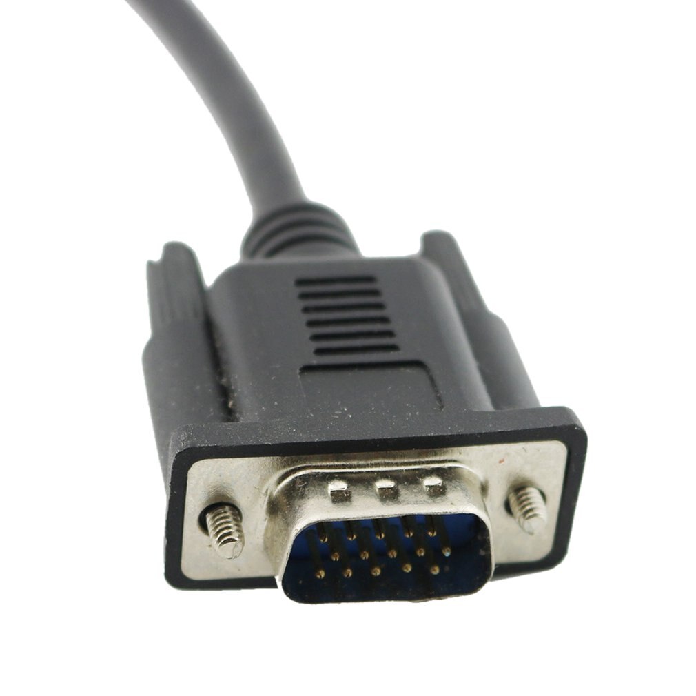 HD-15Pin VGA D-Sub DB15 Short Video Cable Cord Male to Male for Monitor 30cm