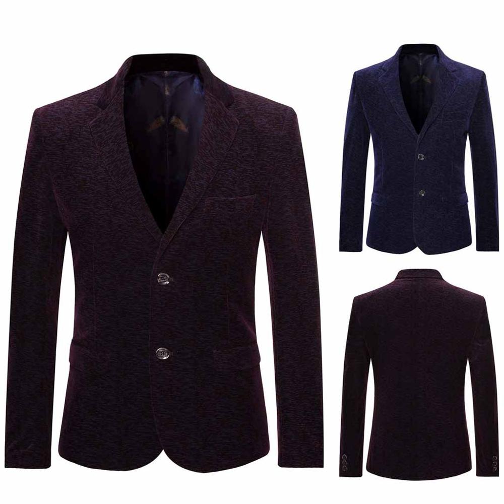 Men's Suit Jacket - Single Breasted Notched Collar - Smart Casual Business Formal Blazer
