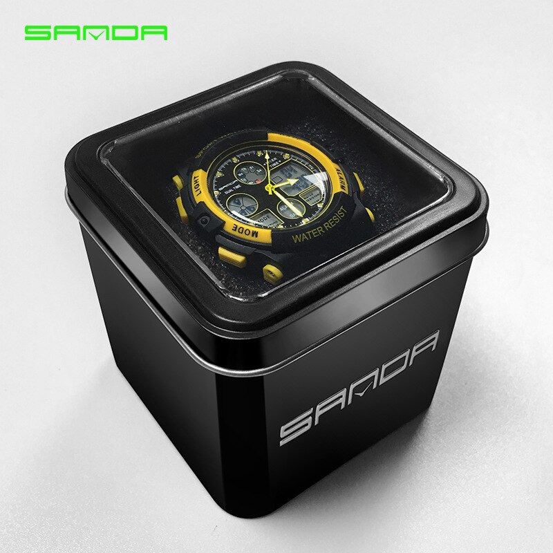 Sqaure Metalen Geschenkdoos Voor Sport Horloges Mannen Horloge Accessoire Digitale Horloge Doos Bescherming Rvs Boxs Caixas De Relógio