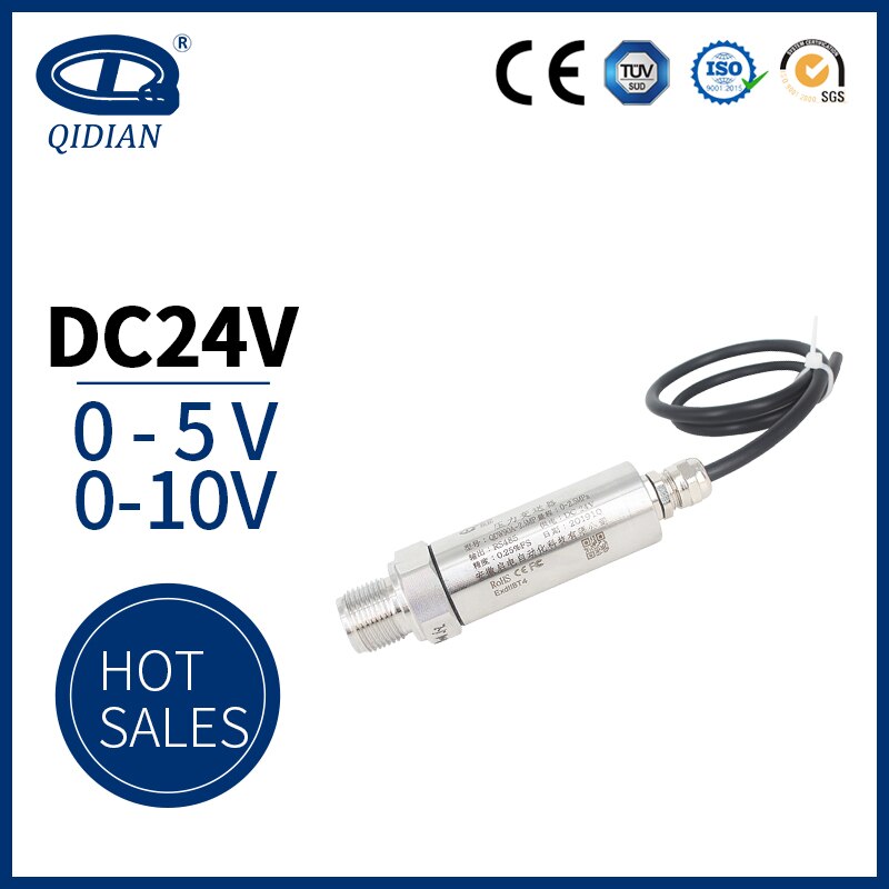 Diesel Fuel Tanks Pressure Transmitter 5v 10v Air Pressure Transmitter Absolute Pressure Sensor with waterproof cable QDX50A
