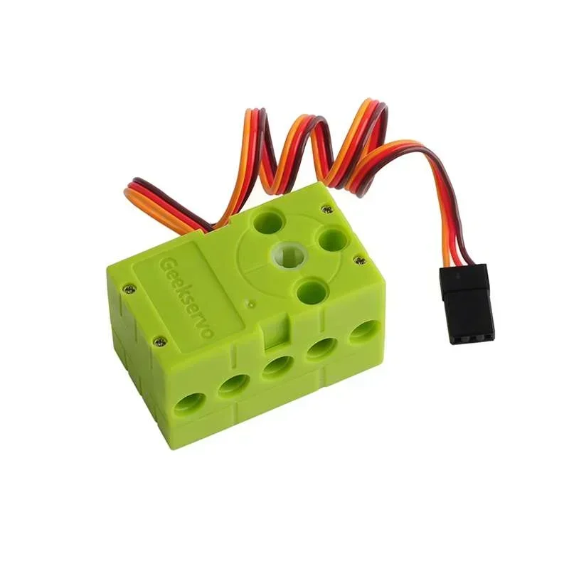 Geekservo Programmable Servo Mini 2P/3P Wire 360 Degree Rotation Compatible with Standard Building Blocks Microbit Raspberry Pi: Bundle1