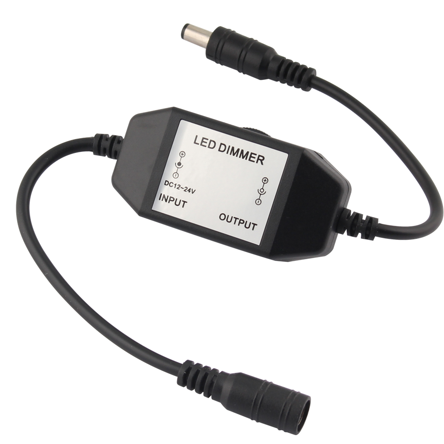 Led Dimmer Controller Schakelaar DC12-24V Helderheid Controller Enkele Kleur Licht Dimmer Led Dimmer Zwart Wit