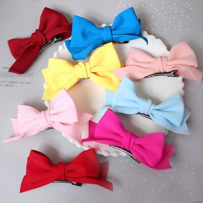 SchöNe Haar Clips Für Baby Mädchen Frühling Haar Zubehör Frabic freundlicher Kleinkind Haar BöGen Haarnadel Prinzessin Haarspange Art 9 Farben
