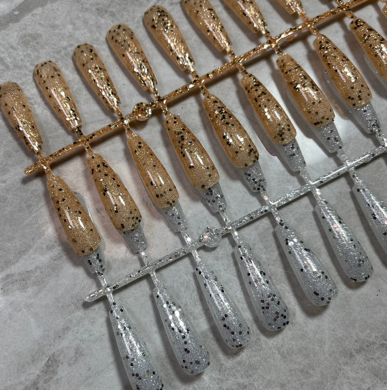 24 punte salone per unghie bara lunga unghie finte balletto unghie punte unghie artistiche unghie artificiali con Design unghie Gel per estensione