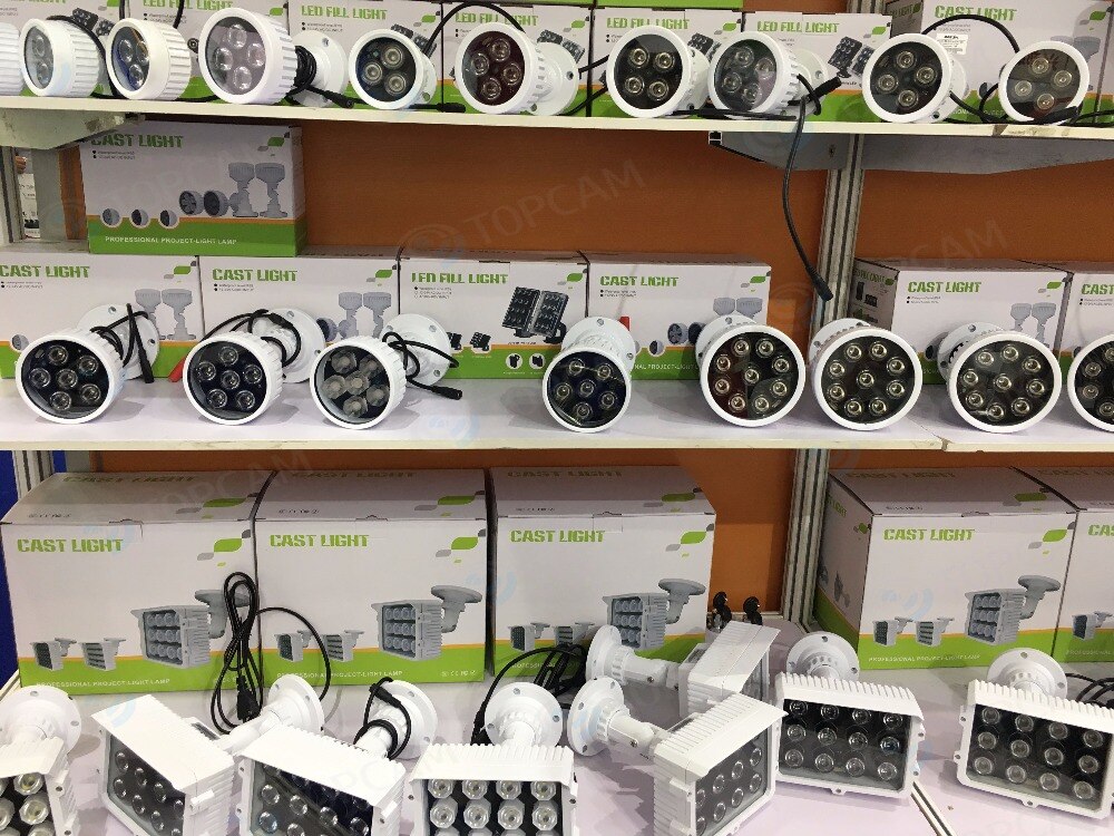 IR Illuminator 15-70meters 6pcs 42U Array IR LED Light angle 6~90degree optional Power AC DC12-24V for cctv Security camera