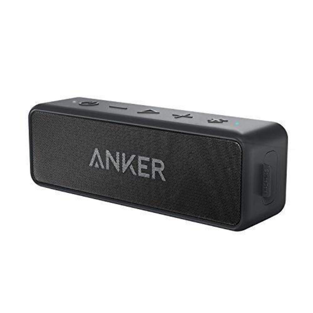 Anker Soundcore 2 Draagbare Bluetooth Draadloze Speaker Beter Bass 24-Uur Speeltijd 66ft Bluetooth Bereik IPX7 Water Weerstand: Black