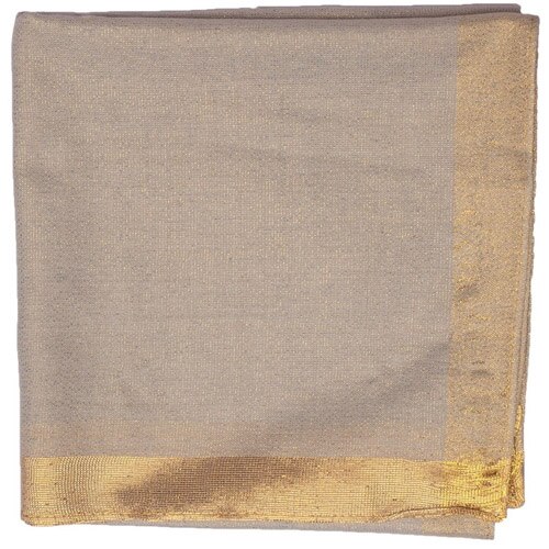 Moslim hoofddoek effen gouden lurex vierkante sjaal islamitische hoofdbedekking voor vrouwen dame hijab zacht 90 x 90 cm: 2