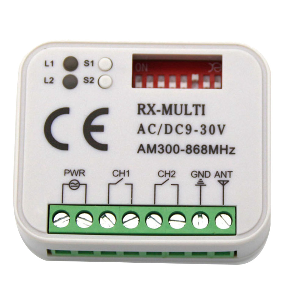 Garage Gate Remote Receiver 433 868Mhz Rx Multi 300-900Mhz Ac/Dc 9-30V Ontvanger Met Afstandsbediening