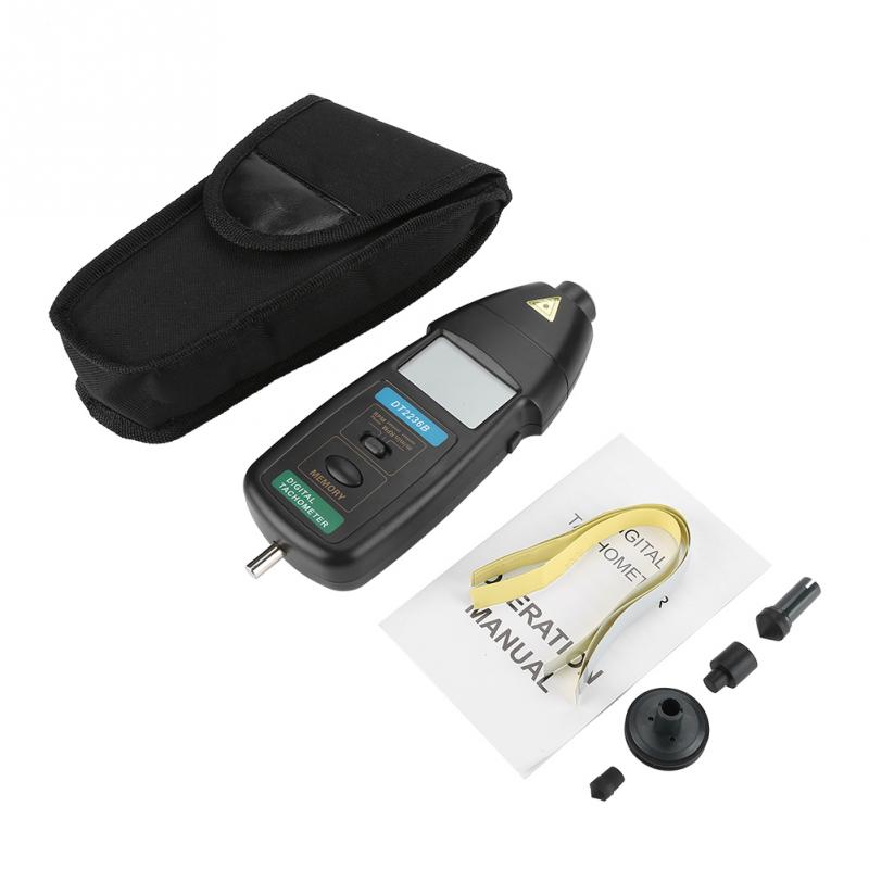 Anemómetro con foto/Contacto, tacómetro Digital LCD de mano, probador, herramienta de medición, tacómetro DT2236B