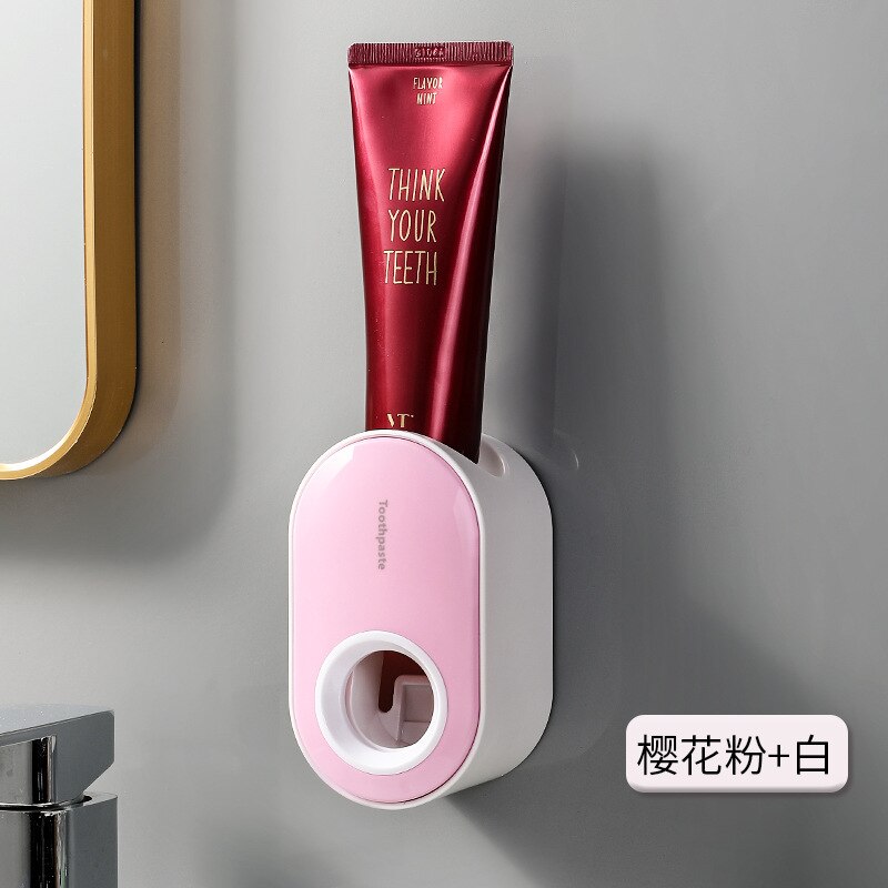 Wallmounted toothpaste holder Toothpaste dispenser Toothpaste stand automatic dispenser For toothpaste bathroom accessories sets: 11