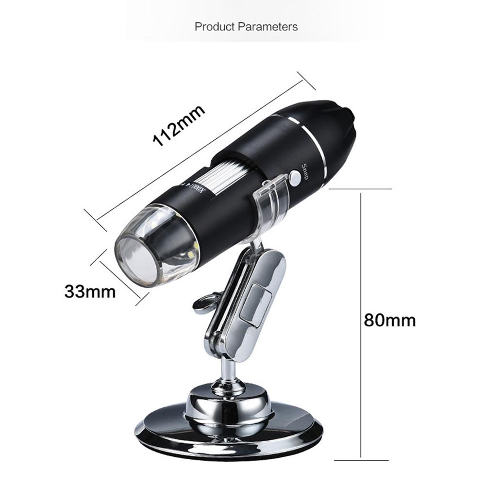 Skin Analyzer Machine 1000 Times HD USB Electronic Microscope Portable Handheld Magnifying Glass Skin Detector