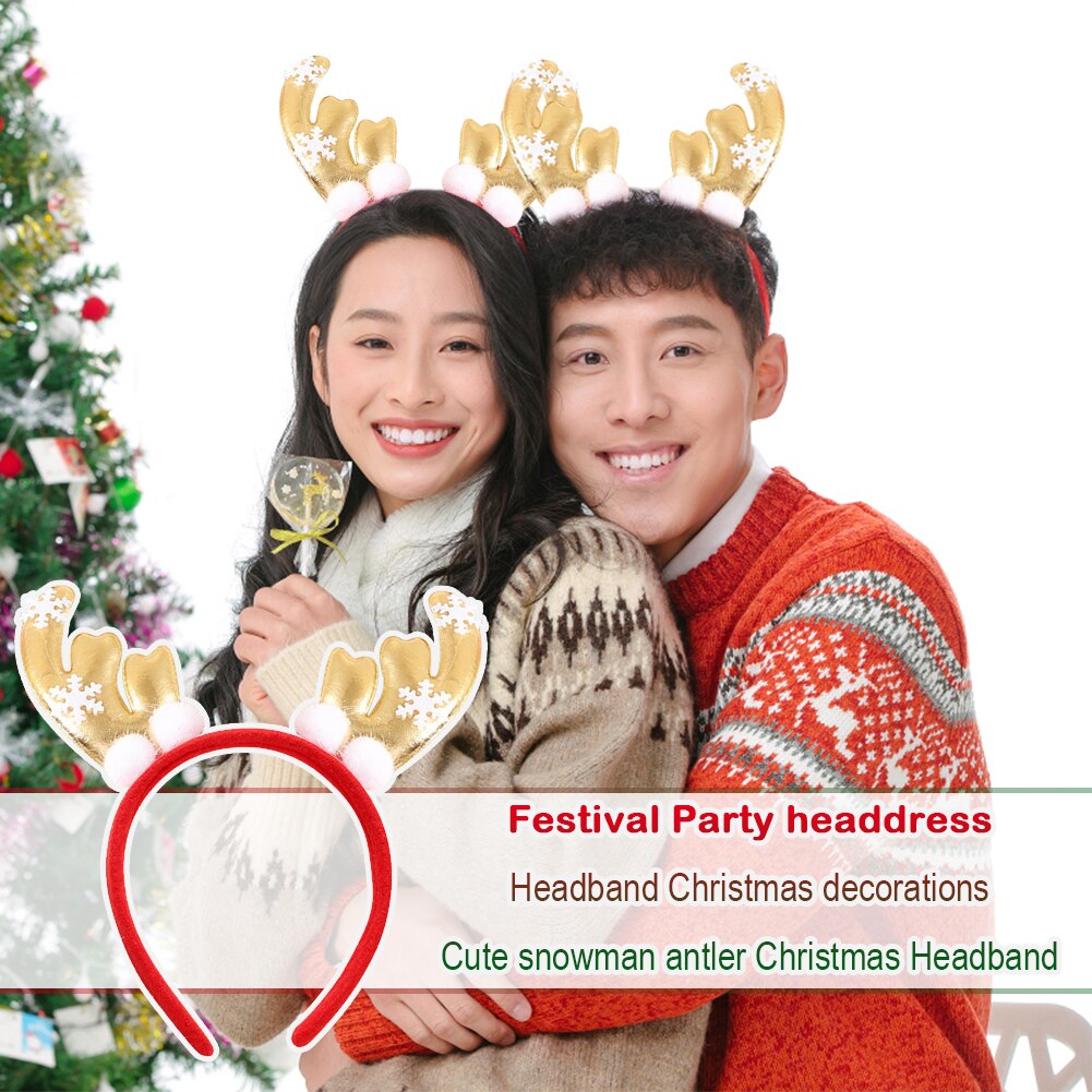 Femmes noël bandeaux bois Turban fête décor cheveux cerceau cheveux accessoires fête décoration de la maison fournitures