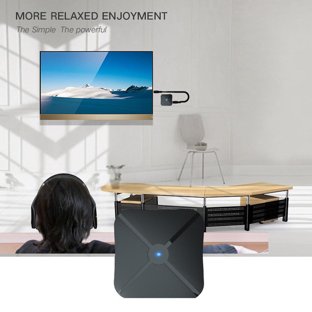 2 en 1 de 3,5 receptor Bluetooth de mm transmisor PC TV inalámbrica de Audio de música adaptador rango de funcionamiento de más de 33 pies
