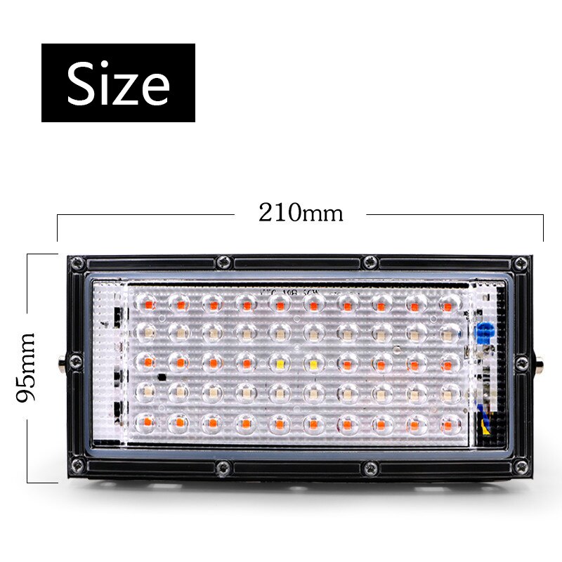 LED grow light full spectrum 50W Waterproof