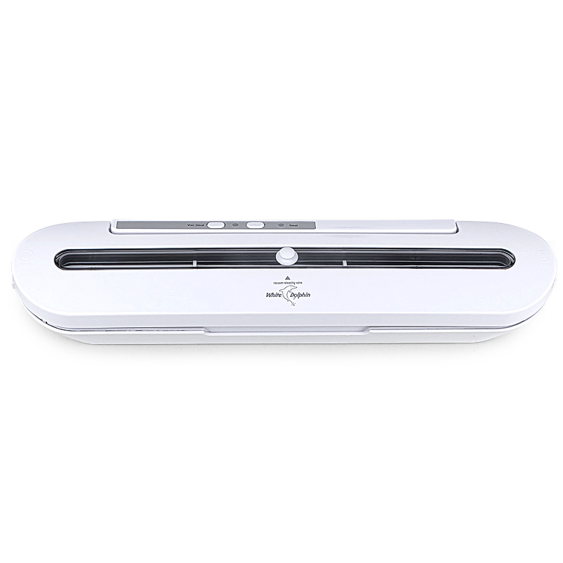 White Dolphin Kitchen Storage Food Vacuum Sealer Packaging Machine With 10pcs Vacuum Bags Free 220V 110V Best Vacuum Food Sealer: White / AU Plug