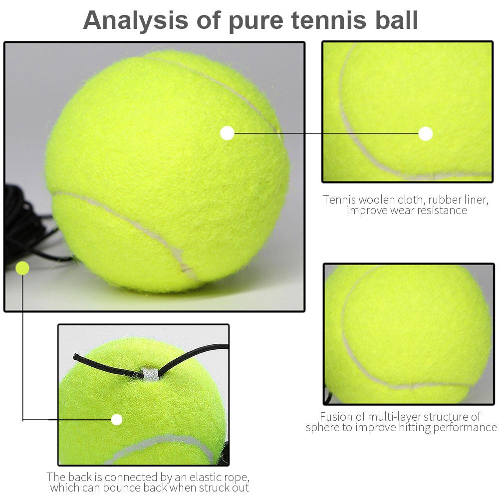 Atletiek Beweging Tennis Praktijk Trainer Tennis Singles Linker Sport Pe Geel 2 Patroon Thuis Sparring Apparaat