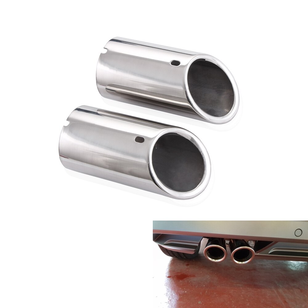 EXHAUST TIP PIPE CHROME Fit for VW Golf 6 MK6 Variant / Jetta 10-17