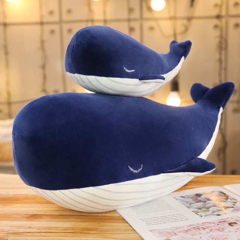 Grande Blu Balena Peluche Gigante Che Abbraccia Cuscino Morbido Cuscino Giocattolo per Bambini Regali P31B