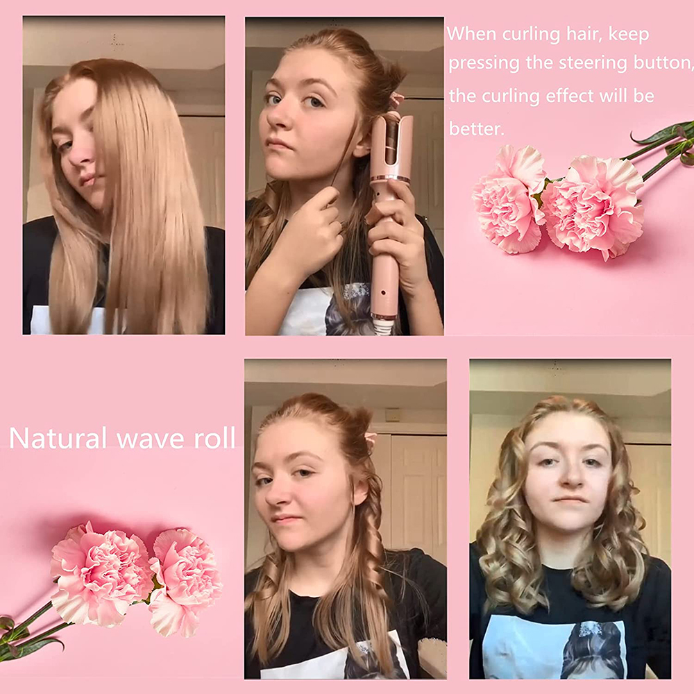 Professionele Haar Krultang Automatische Krultang Crimp Haar Waver Tang Roterende Haar Curling Wand Air Curler Curling Haar Krullen