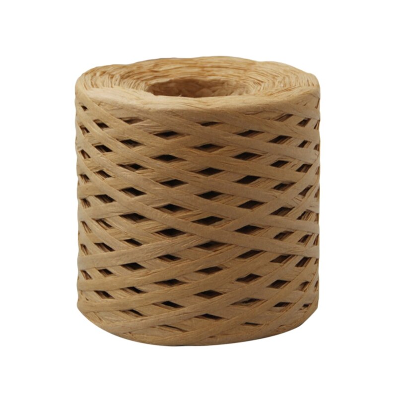 200M Raffia Paper Twine Rope Wrapping Decorative Ribbon DIY Bouquet Packing Crafts For Party Wedding Decoration Supplies: B