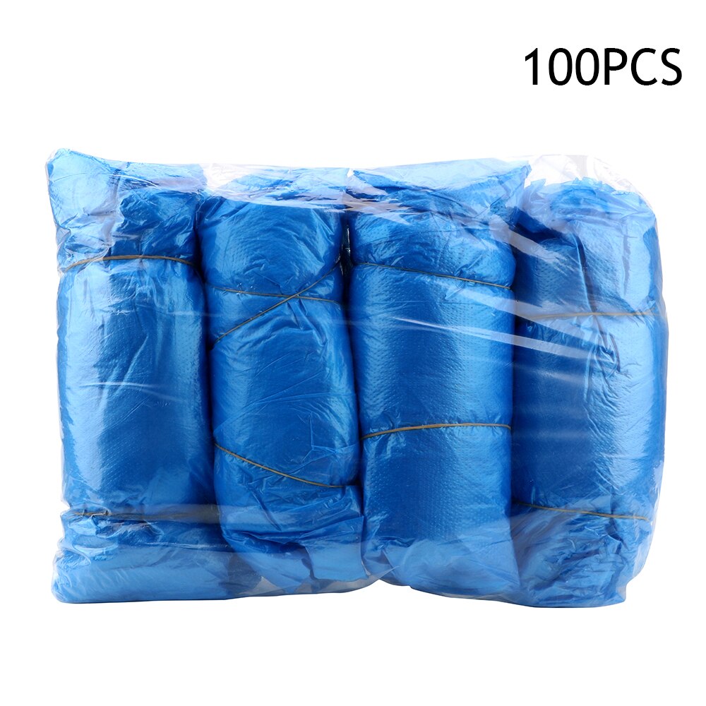 con le fasce elastiche braccio monouso maniche 100 pz/pacco per la pulizia della casa forniture manica lunga impermeabile e resistente tutto'olio: Blu