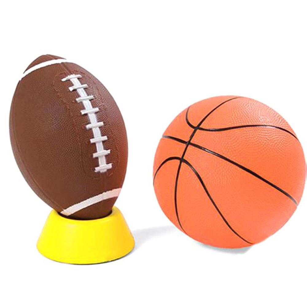 Soporte de plástico para pelota de baloncesto, balón de fútbol, Rugby, soporte de pantalla de plástico, caja Simple y práctico y cómodo, novedad